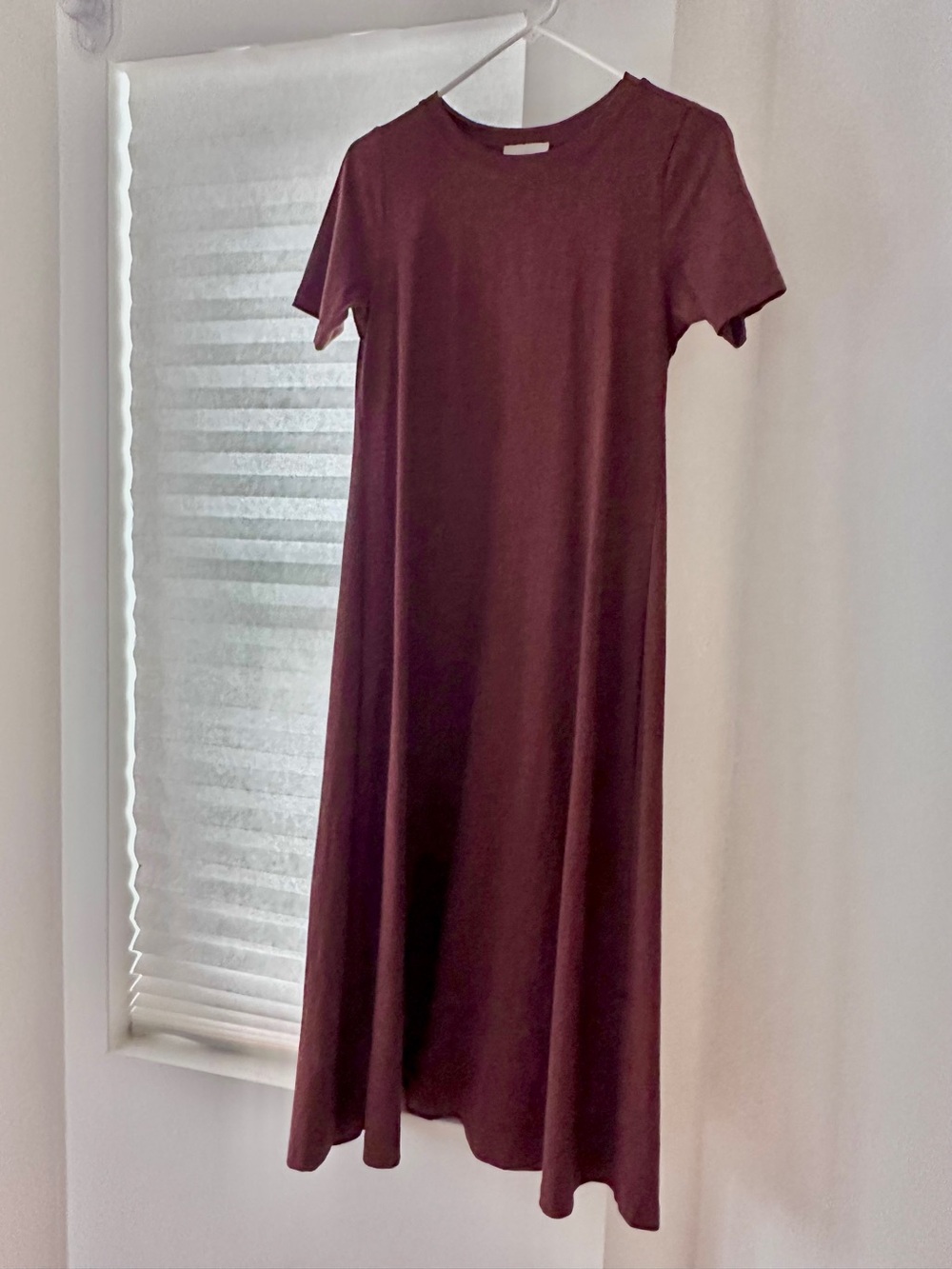 Ann Taylor Loft ….Short-Sleeve A line maxi Dress, choc. brown, S